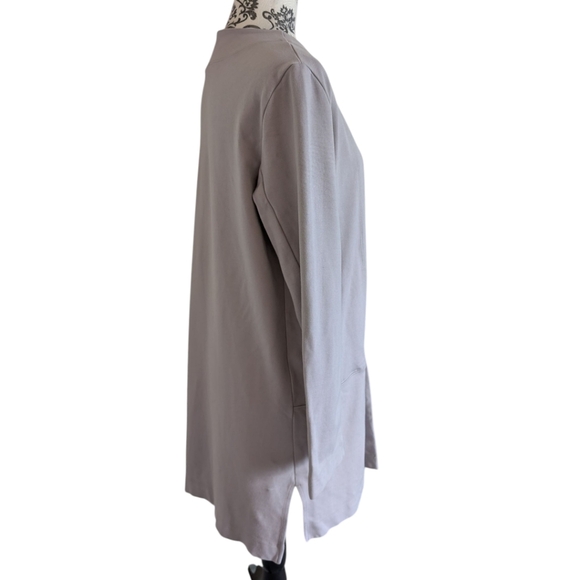 Fig Trailhead Blazer Career Effortless Professional Mature Women M Grey Pockets - Picture 5 of 14